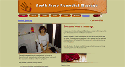 Desktop Screenshot of northshoreremedialmassage.com.au